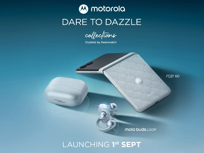 Motorola Razr 60 & Moto Buds Loop: Swarovski Edition Launches in India
