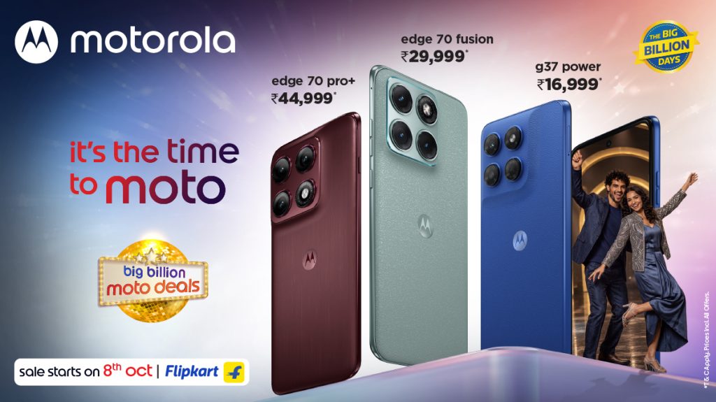 Motorola Teases Big Billion Days Sale Deals Across Edge 70 Series, Signature, and Moto G37 Power